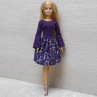 Fialové šatičky pro Barbie