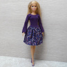 Fialové šatičky pro Barbie