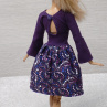 Fialové šatičky pro Barbie