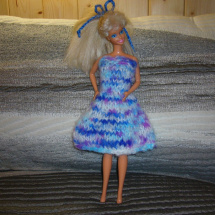 Barbie - modré šatičky (20_42)