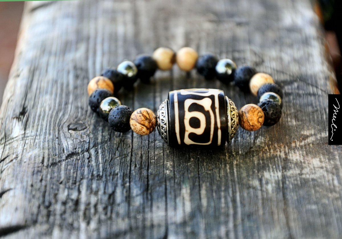 Náramek z minerálů mix - Kámen šťastných náhod