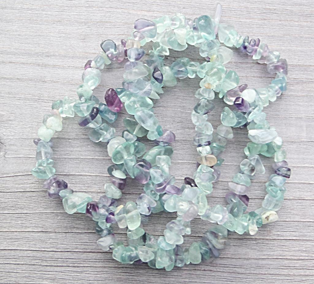 fluorit zlomky návlek