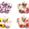 Porcelánové korálky 12 mm (5ks) - fuchsiová