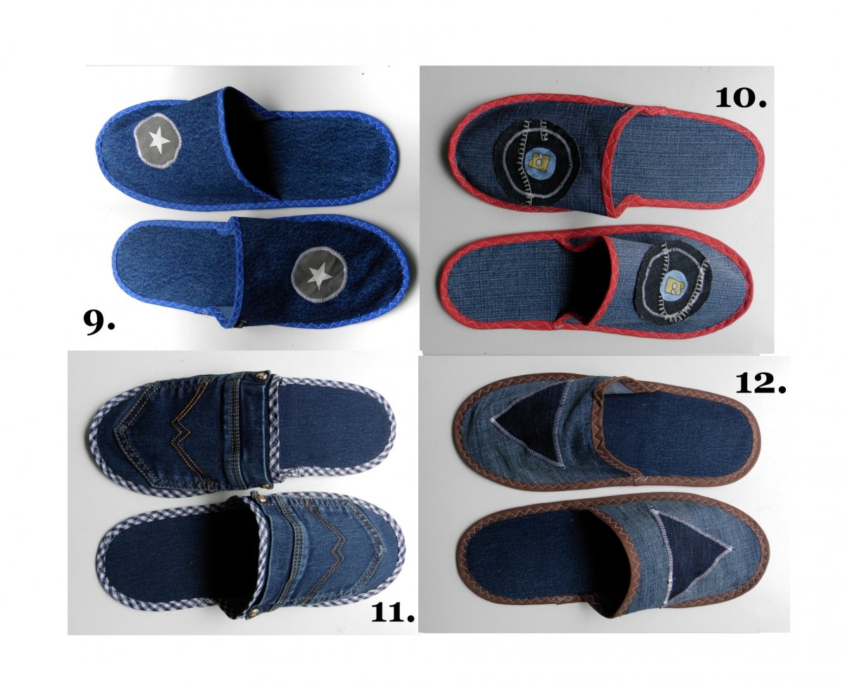 papuče pánské riflové zakázka na příání