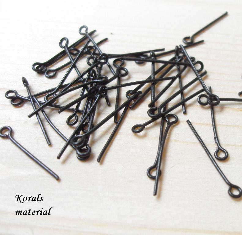 2204 Ketlovací jehla 20 mm černá 50 ks