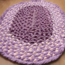 kobereček - hadrák - spletený -  oválný - fialový