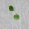 Zelené náušnice s mandalkou