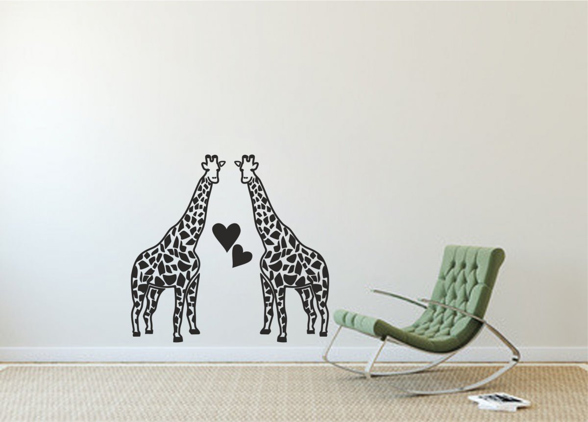 Žirafy - samolepky na zeď