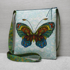 Originální barevná taška s motýlem