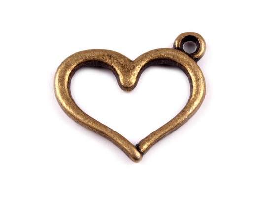 Přívěsek SRDCE 2 ks