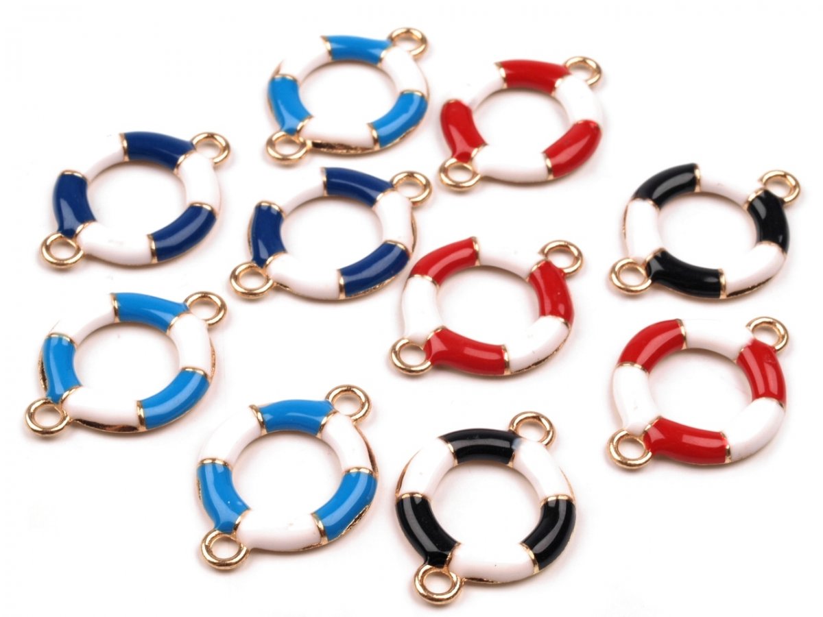 Záchranný kruh 20x28mm tm.modrá