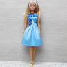 Modré šatičky pro Barbie