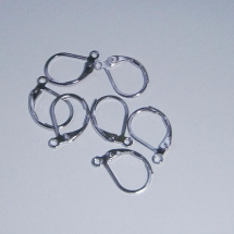 Náušnicové zapínání - Rhodium