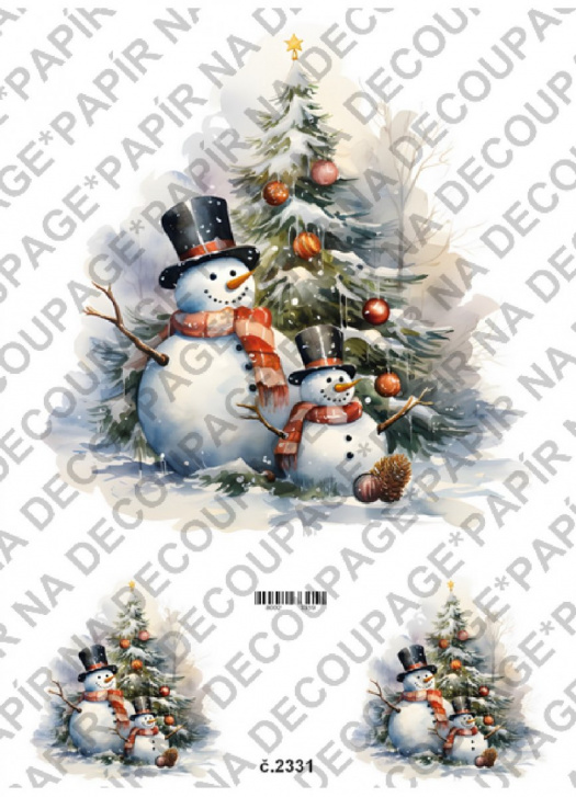 Rýžový papír A4 na decoupage - KB2331