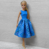 Modré šaty pro Barbie