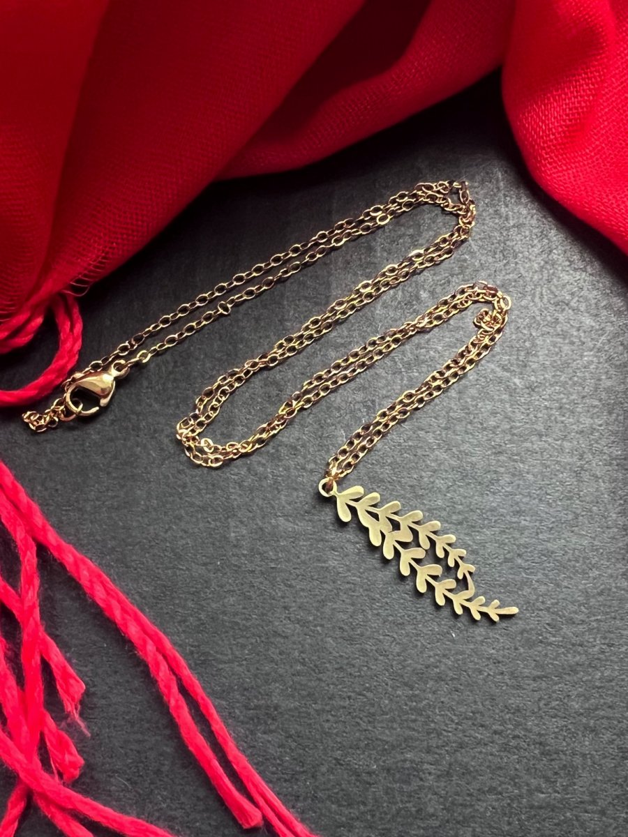 Řetízek s lístečkem - S.Steel