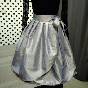 Taftová zavinovací sukně 12