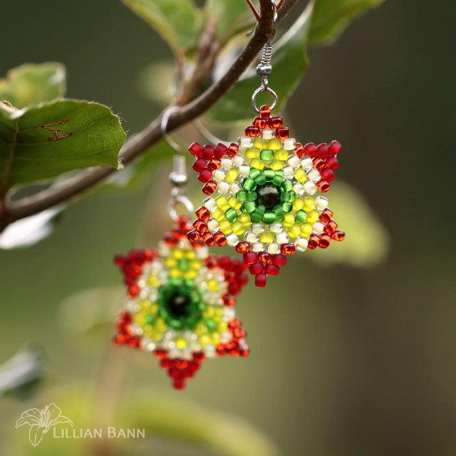 Květinkové náušnice