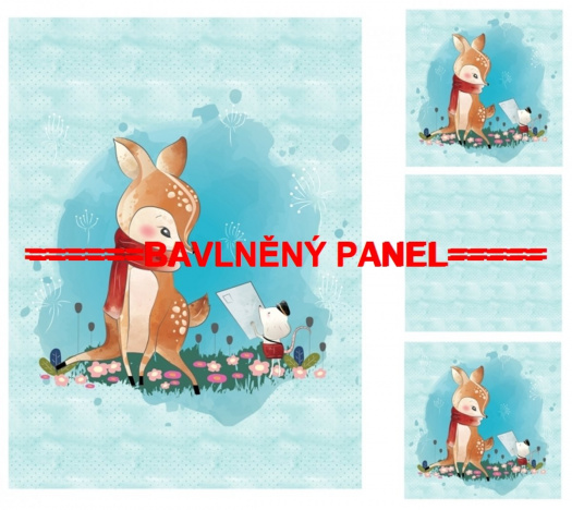 Autorská sada bavlněných panelů na peřinku PEŘ 23