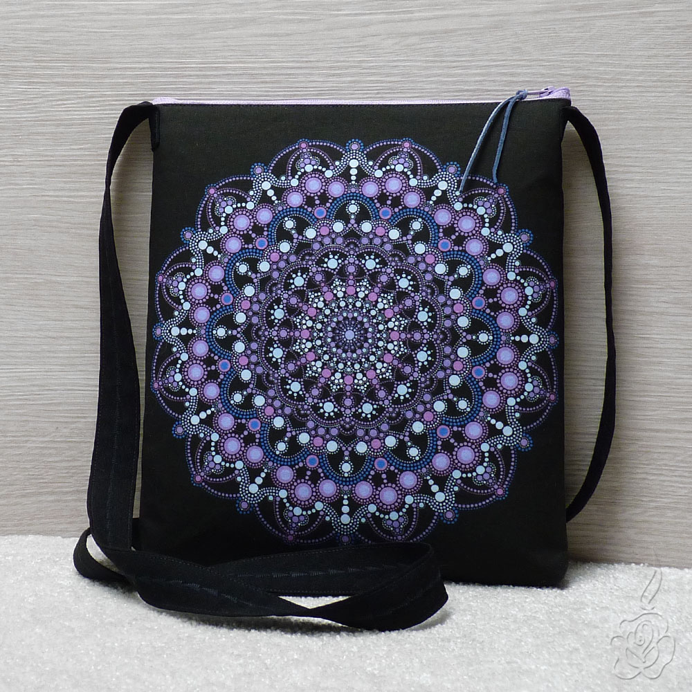 Crossbody kabelka s mandalou Dot Art
