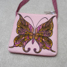 Barevná kabelka s motýlem
