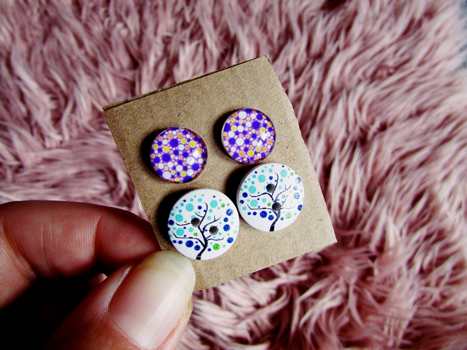 Puzetové náušničky-PECKY