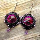 Fialové - swarovski