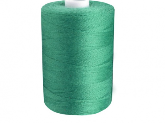 Polyesterové nitě návin 1000m - zelená