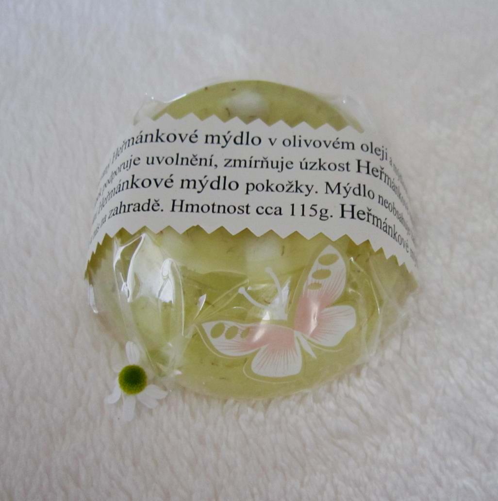 Heřmánkové mýdlo.