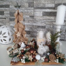 Vánoční přírodní tác se svíčkami - dekorace