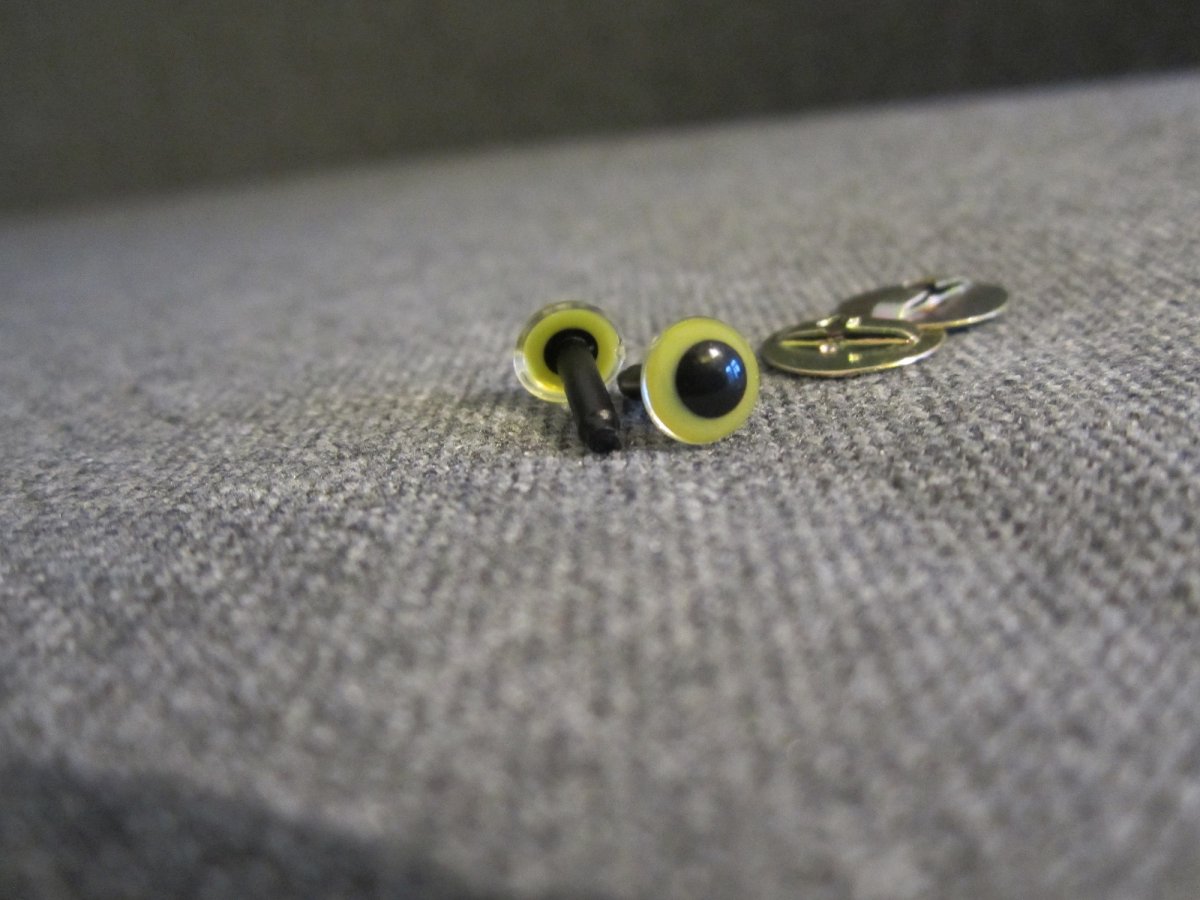 Bezpečnostní oči, zelená barva, 6mm