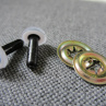 Bezpečnostní oči,  bílá barva, 9mm