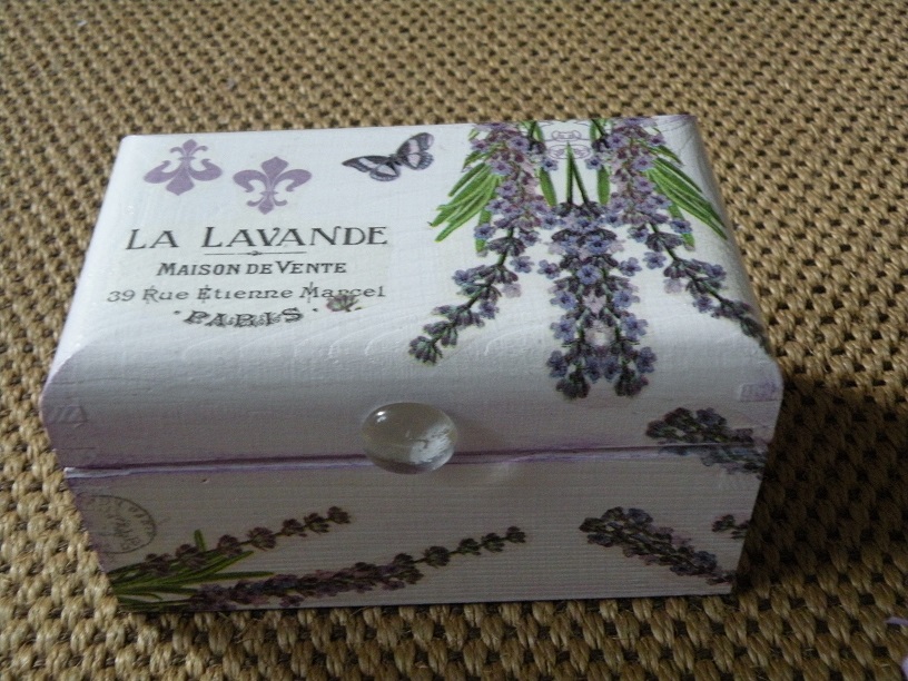 Krabička 2 přihrádky - Levandule