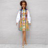 Barevné šaty pro Barbie - Folklor