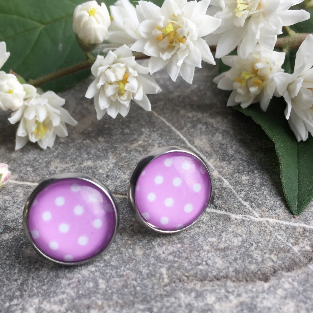 Růžové puntíkaté - S.Steel