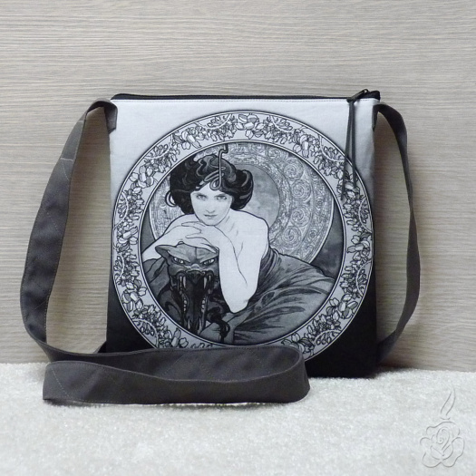 Kabelka Alfons Mucha - Smaragd