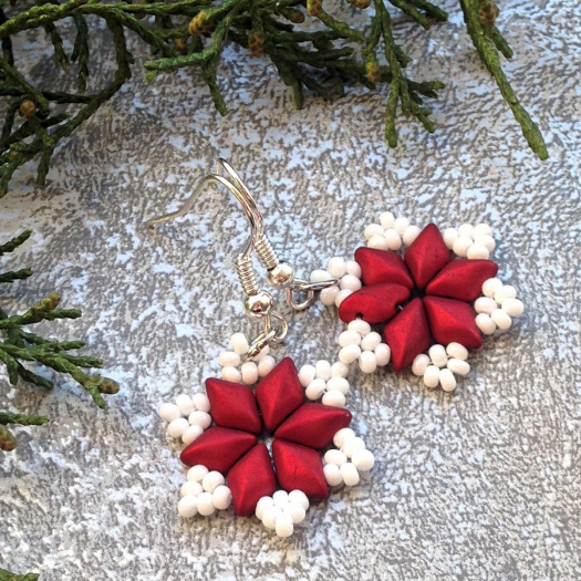 Red & white hvězdičky