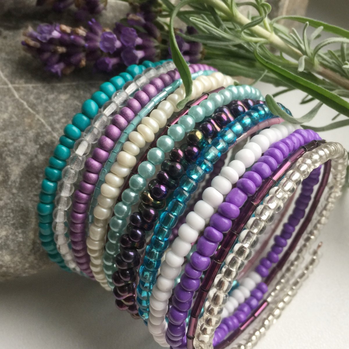 Náramek Fialky s pomněnkami