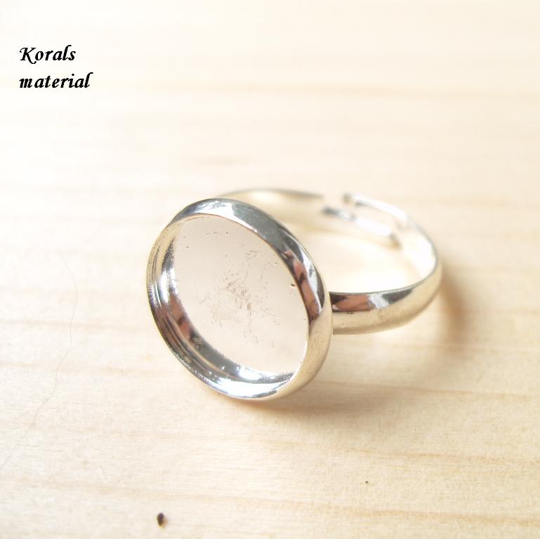 2522 lůžko prsten KRUH stříbrný 14 mm