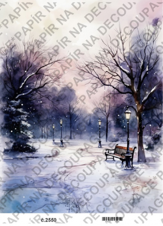 Rýžový papír A4 na decoupage - KB25450