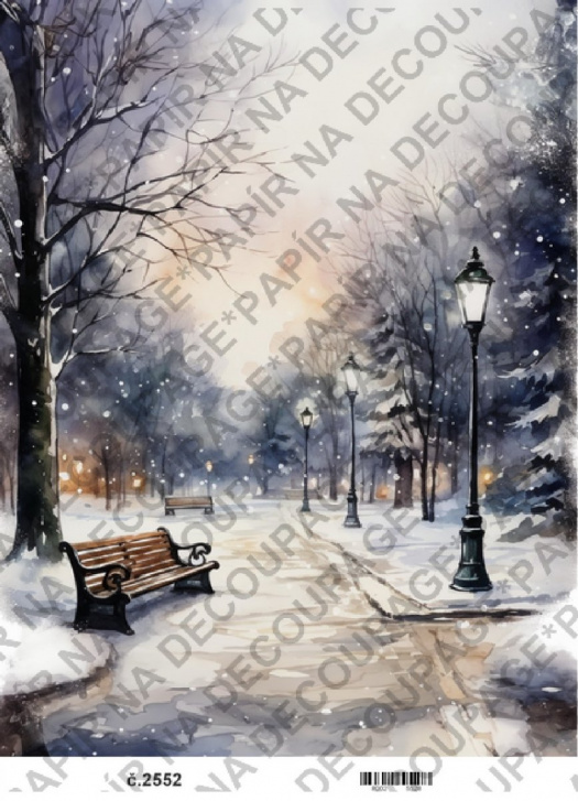 Rýžový papír A4 na decoupage - KB25452