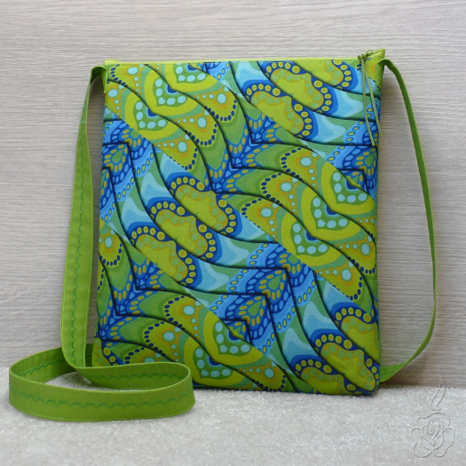 Modrozelená crossbody kabelka - Julie