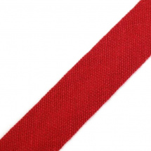 Bavlněný šikmý proužek šíře 14 mm (1m) - červená
