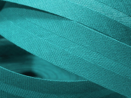 Šikmý bavlněný proužek šíře 20 mm (1m) - modrá