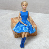 Modré šatičky pro Barbie