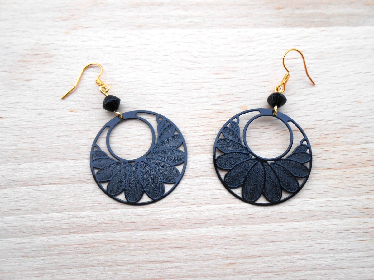 Náušnice černé (57/19)