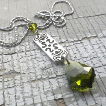 Baroque Pendant Olivine..