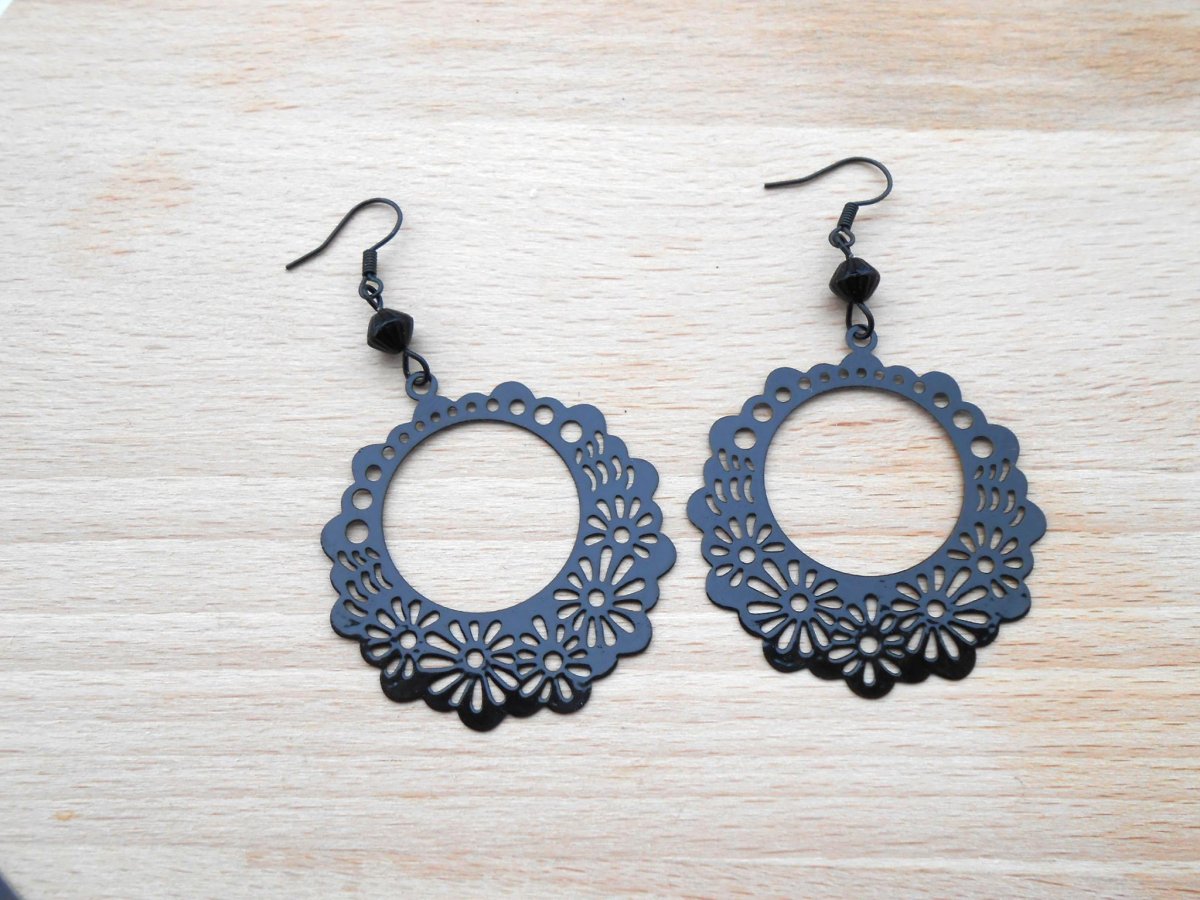 Náušnice černé (59/19)