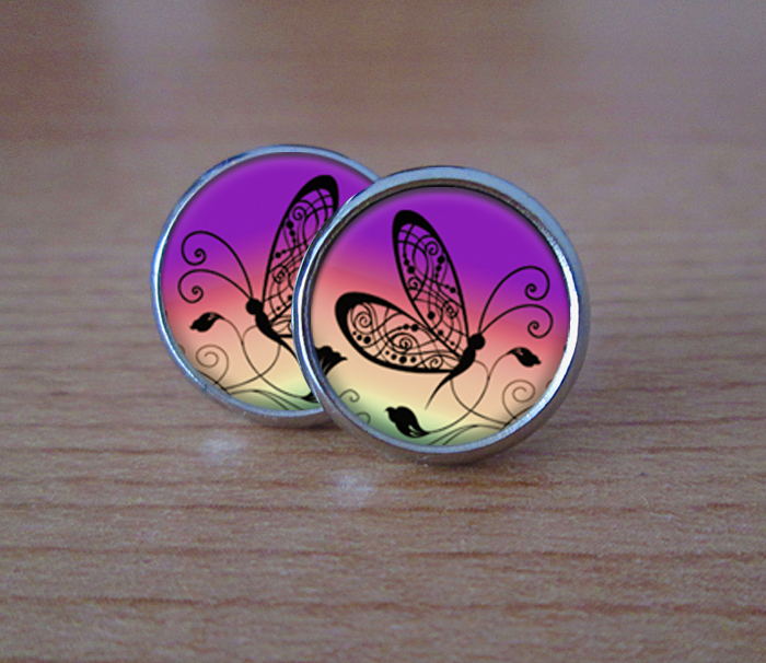 COOL PECKY - Fialové s motýlkem