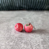 Náušnice jablíčka červená